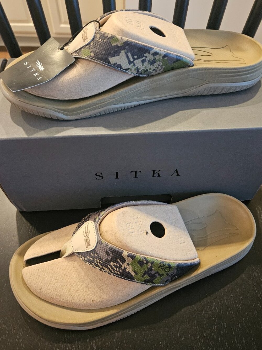 NWT Sitka Sandals Optifade Cover Flip Flops Men's 13 Hunting Outdoor - Picture 4 of 6